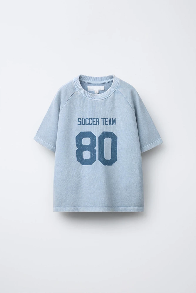 T-SHIRT À MANCHES RAGLAN IMPRIMÉ