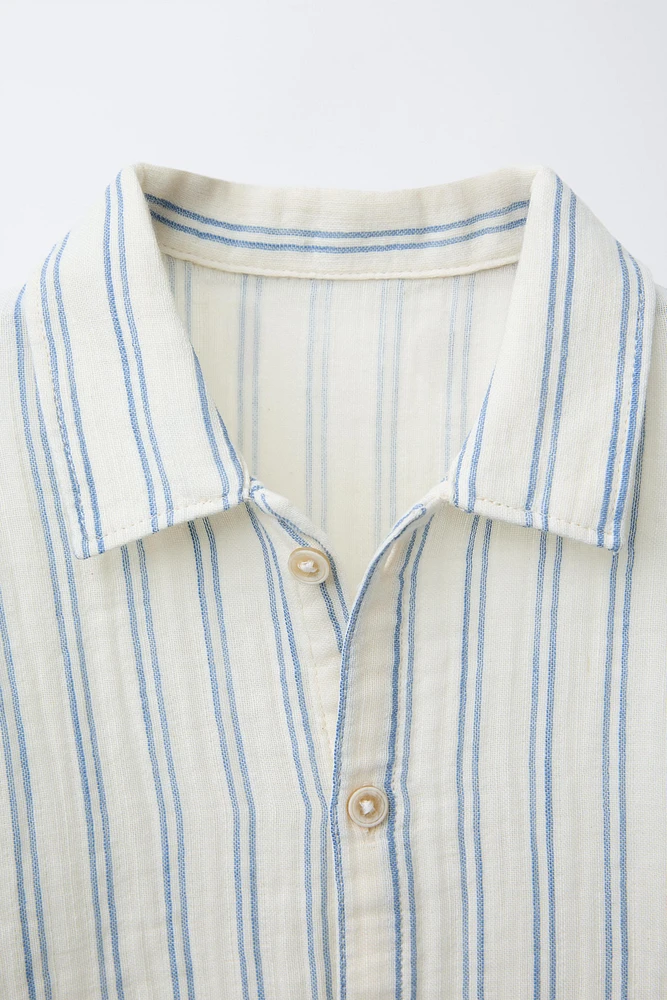 STRIPED TEXTURED SHIRT