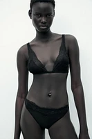 VISCOSE LACE THONG