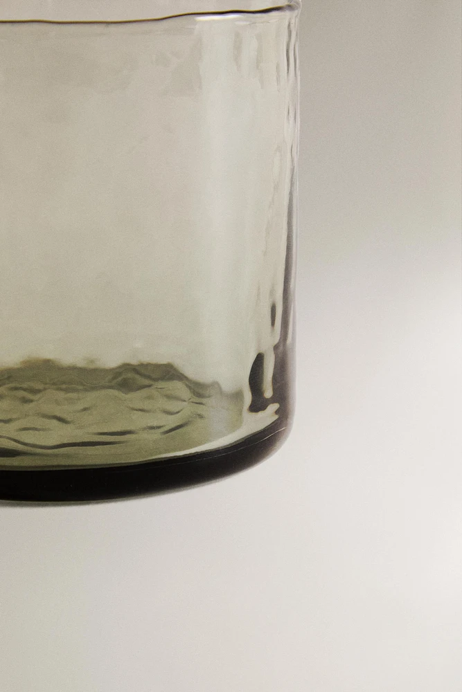 HAMMERED GLASS TUMBLER