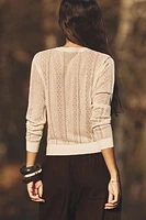 GILET EN MAILLE POINTELLE EXTRAFINE
