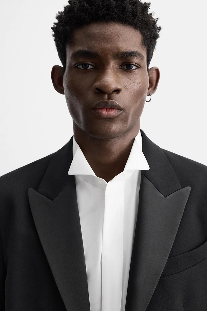 BLAZER COSTUME SMOKING AVEC LAINE