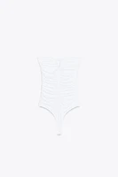 BODY BANDEAU EN POLYAMIDE À PLIS