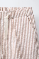 STRIPED SEERSUCKER SHORTS