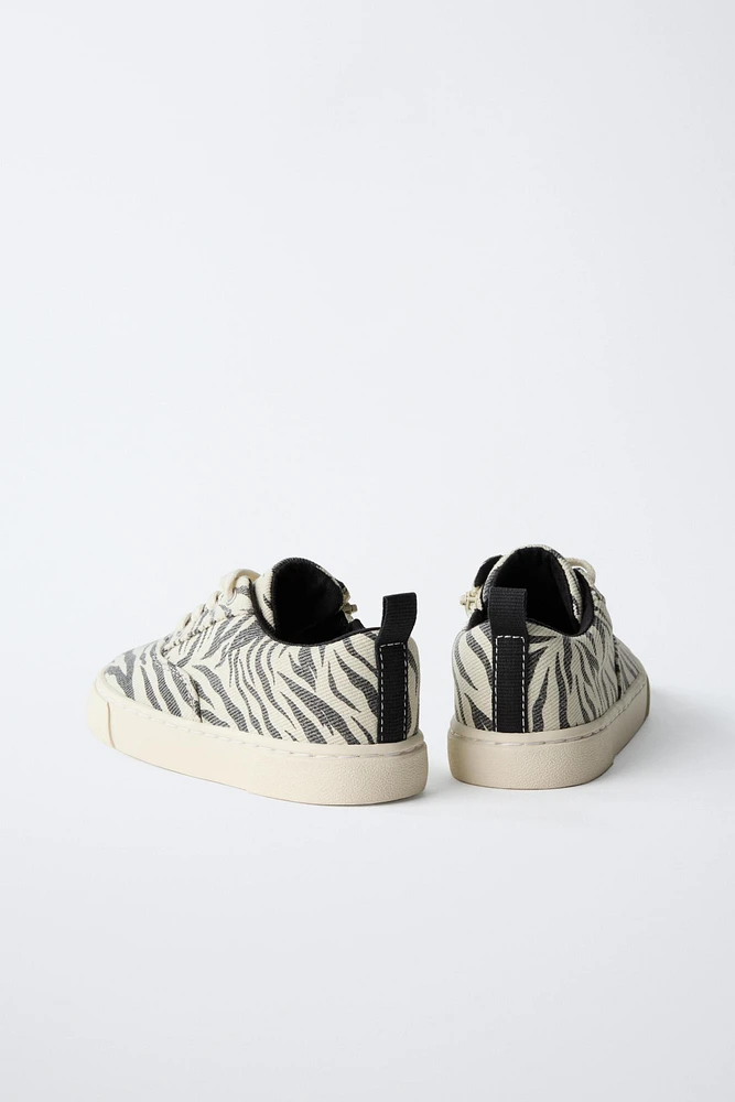 TENNIS EN COTON ANIMAL PRINT