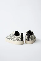 TENNIS EN COTON ANIMAL PRINT