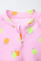 2-6 ANS/ MAILLOT DE BAIN À IMPRIMÉ CITRONS