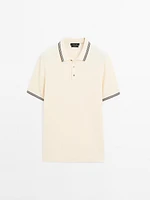 100% cotton knit polo shirt