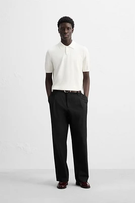 KNIT COTTON POLO SHIRT