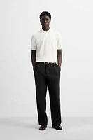 KNIT COTTON POLO SHIRT