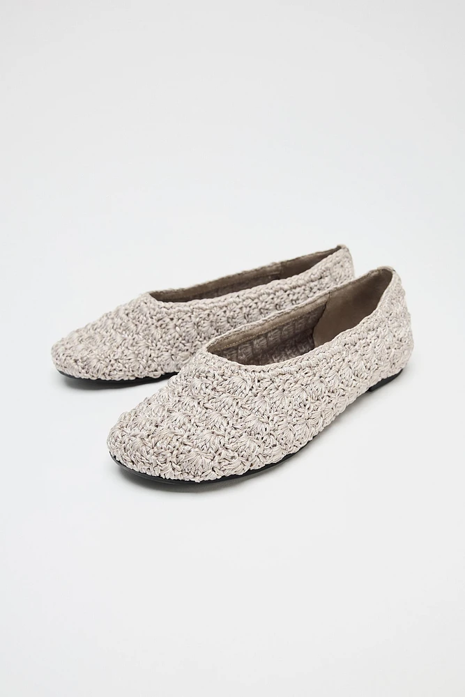 BRAIDED BALLET FLATS