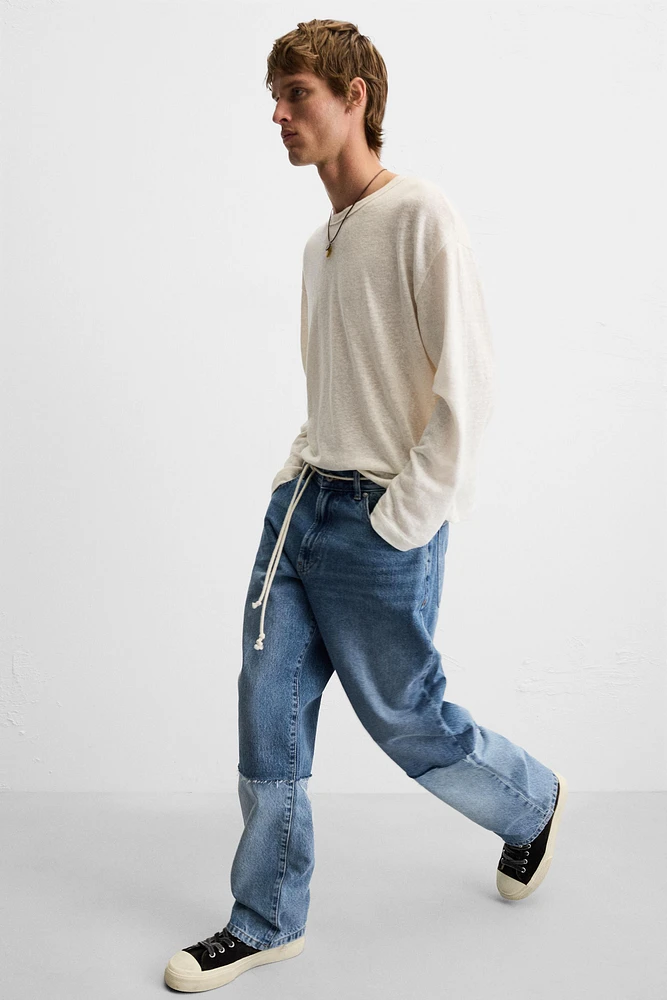 JEAN RELAXED FIT PATCHWORK