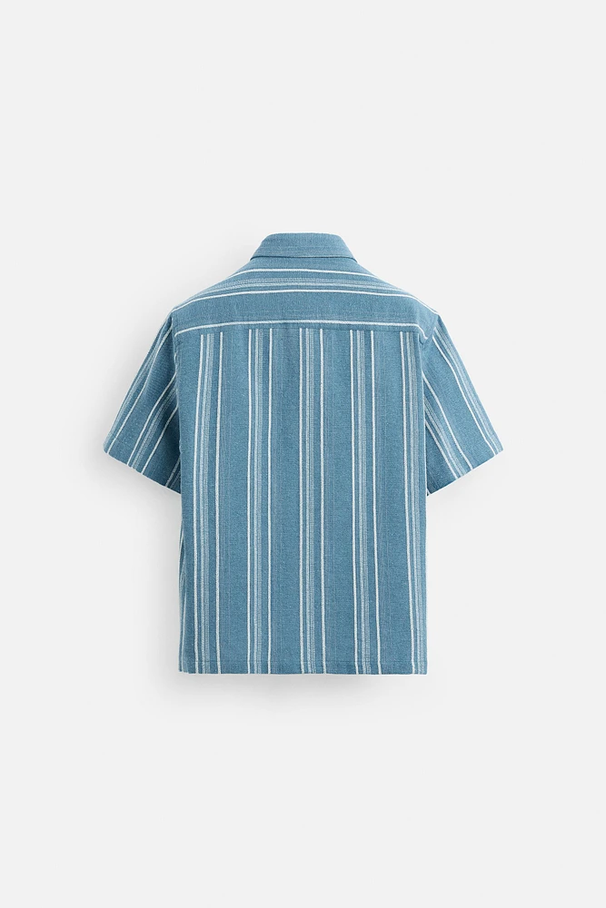 CHEMISE STRUCTURÉE À RAYURES
