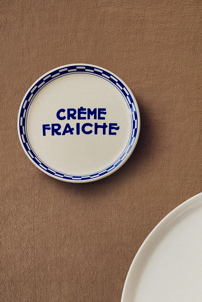 ASSIETTE À PAIN CÉRAMIQUE CRÈME FRAICHE