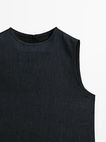 Mini-robe denim 100 coton