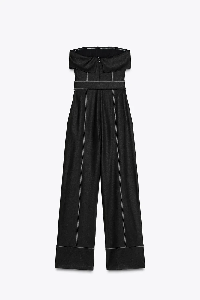 COMBINAISON BUSTIER AVEC LIN