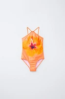 6-14 ANS/ MAILLOT DE BAIN À IMPRIMÉ FLEURS