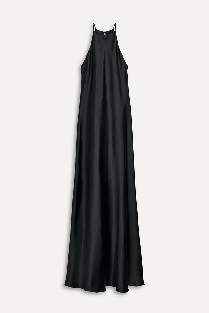 ROBE MI-LONGUE SATINÉE 50E ANNIVERSAIRE