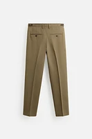 REGULAR FIT PANTS WITH BELT LOOPS