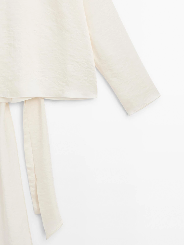 Flowing shirt with low-cut back - Studio
