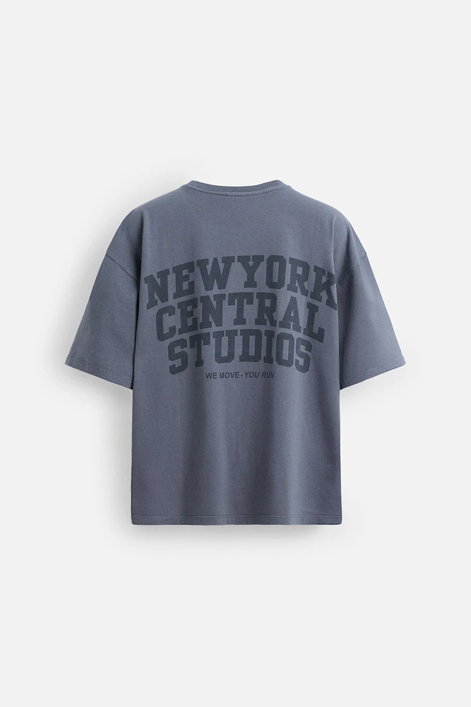 WASHED TEXT T-SHIRT