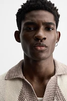 POLO EN MAILLE JACQUARD LOSANGES