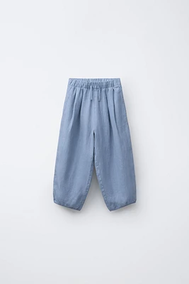 100% LINEN BAGGY PANTS