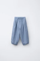 100% LINEN BAGGY PANTS