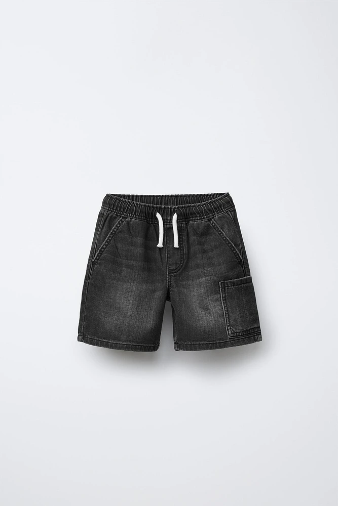 FLOWY DENIM SHORTS