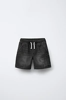 FLOWY DENIM SHORTS