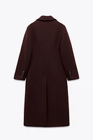 WOOL BLEND DOUBLE BREASTED COAT ZW COLLECTION