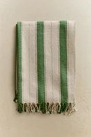 GREEN STRIPED BLANKET