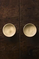 SET OF ROUND BRASS KNOBS (SET OF 2