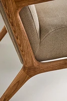 FAUTEUIL BOIS FRÊNE LIN