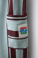 STRIPED CARGO PANTS