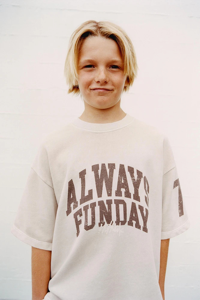 TEXT PRINT T-SHIRT