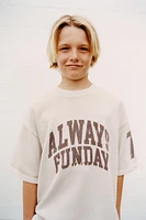 TEXT PRINT T-SHIRT