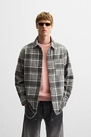 QUILTED PLAID OVERSHIRT