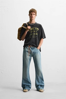 WASHED PRINT T-SHIRT