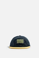 FLAT BILL EMBROIDERED CAP