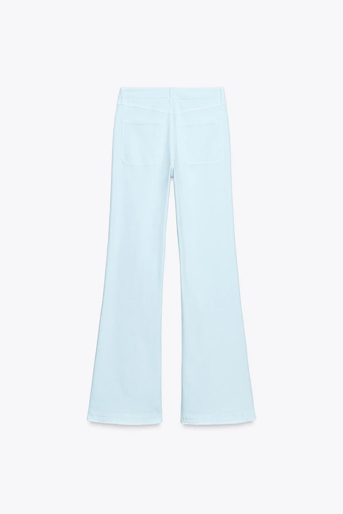 JEAN Z1975 FLARE TAILLE HAUTE BOUTONS