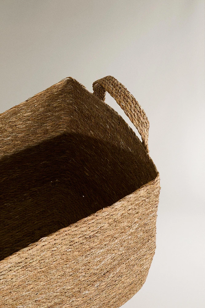 RECTANGULAR SEAGRASS BASKET