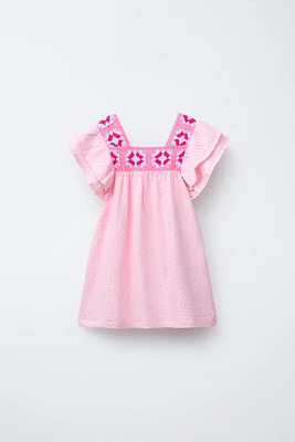 CROCHET TEXTURED DRESS