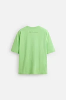 WASHED PRINT T-SHIRT
