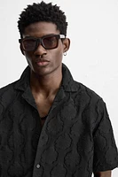 CHEMISE JACQUARD TEXTURÉE