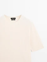 100% cotton short sleeve knit sweater