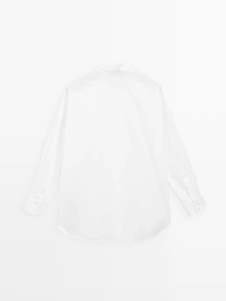 Chemise 100 % coton avec coutures