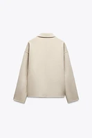 WOOL BLEND JACKET ZW COLLECTION