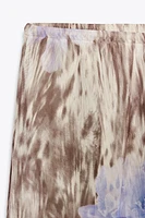 PRINTED TULLE PANTS