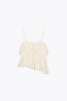 TOP VOLANTS DENTELLE